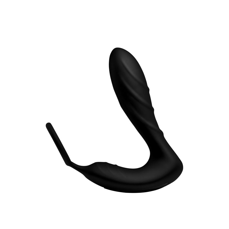 Silicone Prostate Vibrator and Strap with Remote Control - Image 4