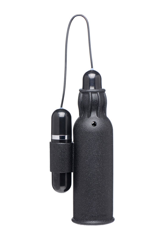 Lightning Stroke Silicone Stroker With Vibrating Bullet - Image 3