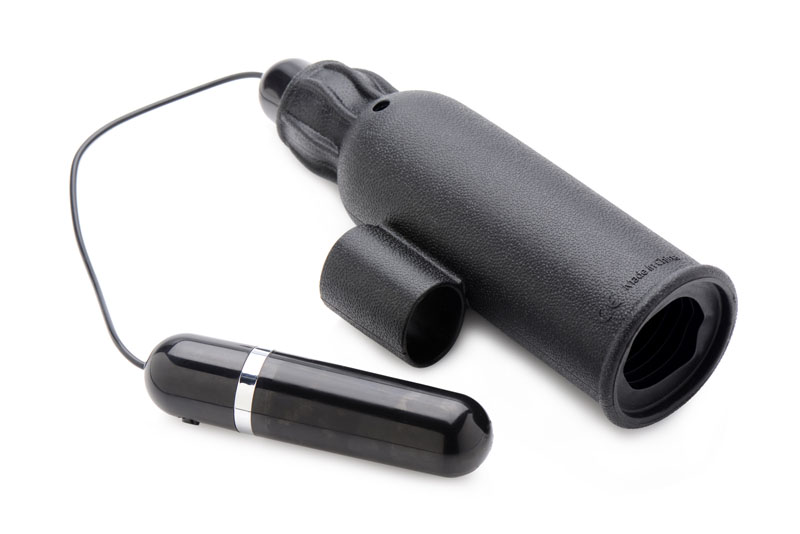 Lightning Stroke Silicone Stroker With Vibrating Bullet - Image 4
