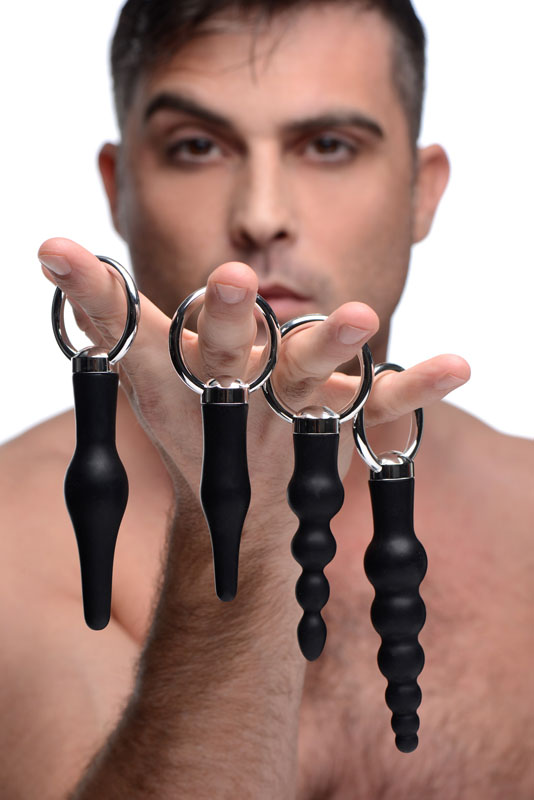 4 Piece Silicone Anal Ringed Rimmer Set - Image 2