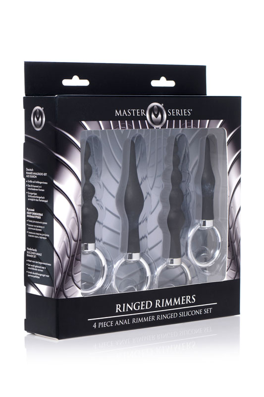 4 Piece Silicone Anal Ringed Rimmer Set - Image 5