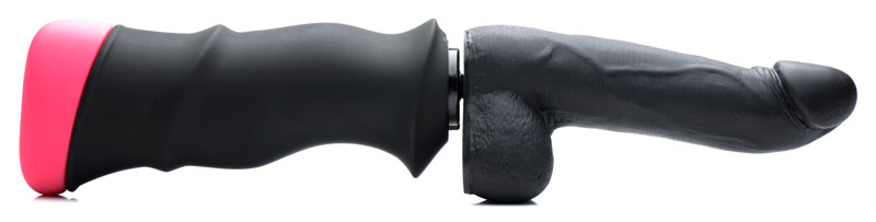 Mega-Pounder Hand-held Thrusting Silicone Dildo - Image 4