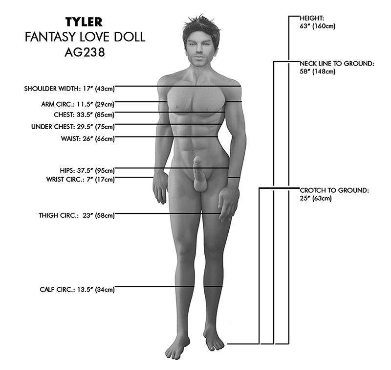 Tyler Premium Fantasy Male Love Doll - Image 19