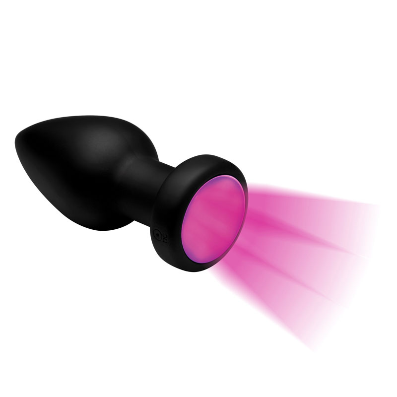 7X Light Up Rechargeable Anal Plug - Large - Image 5