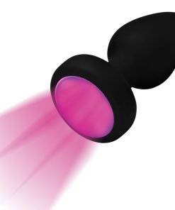 7X Light Up Rechargeable Anal Plug - Small