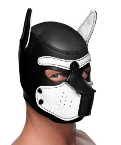 Spike Neoprene Puppy Hood - White
