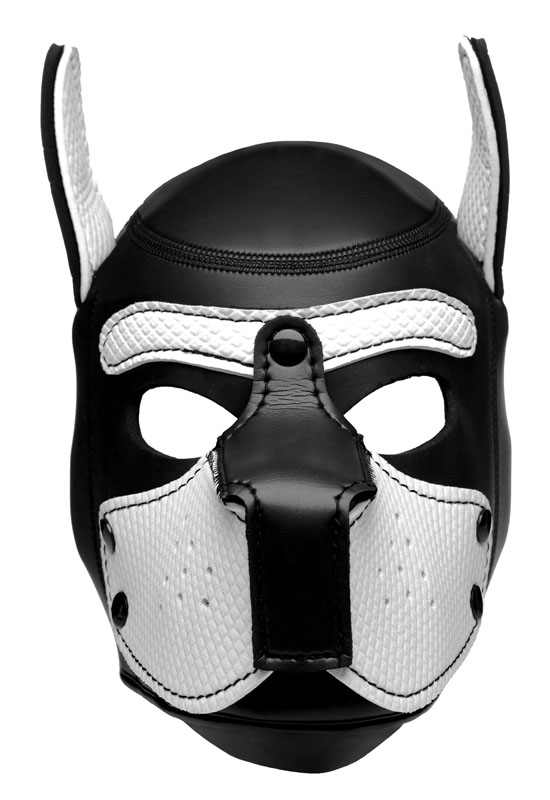 Spike Neoprene Puppy Hood - White - Image 4
