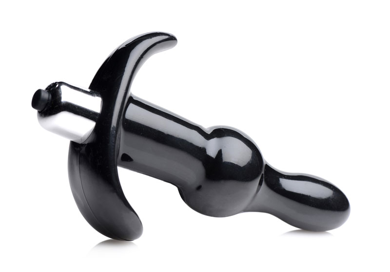 Bumpy Vibrating Anal Plug - Black - Image 5