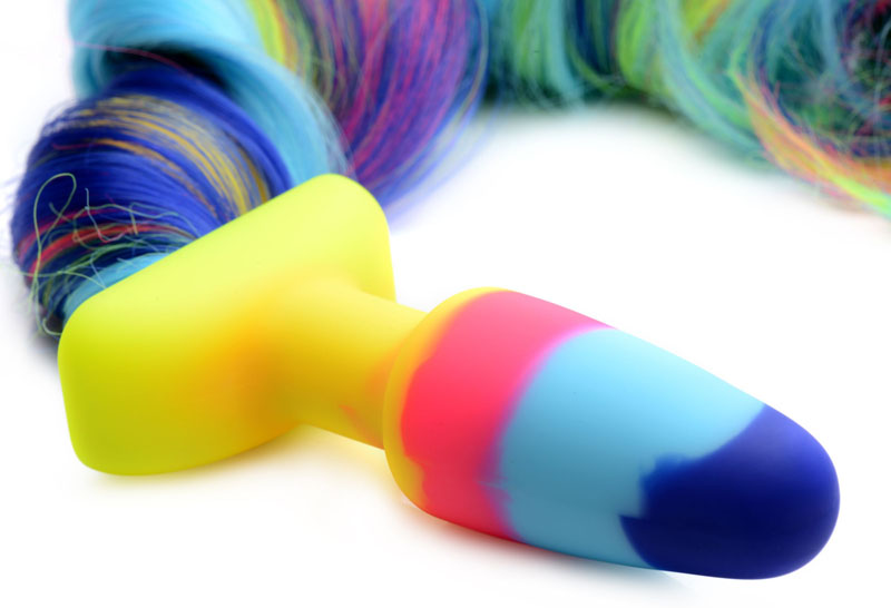 Rainbow Unicorn Tail Anal Plug - Image 5