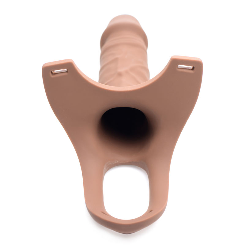 Hollow Silicone Dildo Strap-on - Flesh - Image 6