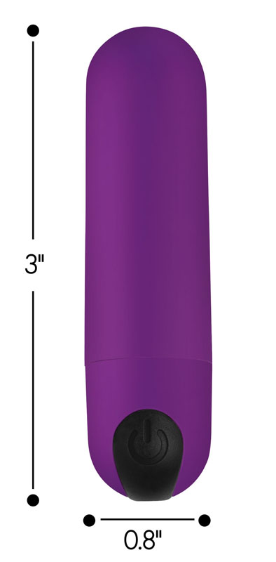 Vibrating Bullet with Remote Control - Purple - Image 2