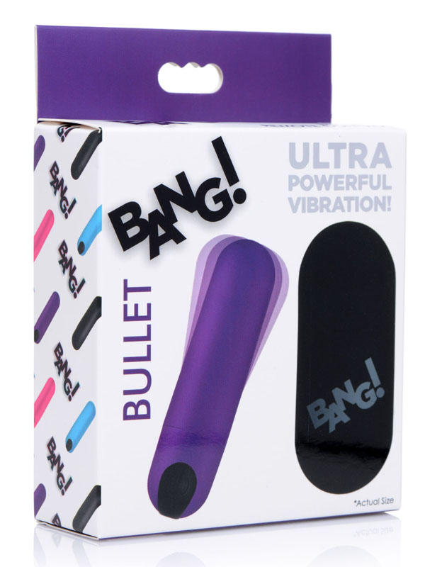 Vibrating Bullet with Remote Control - Purple - Image 5