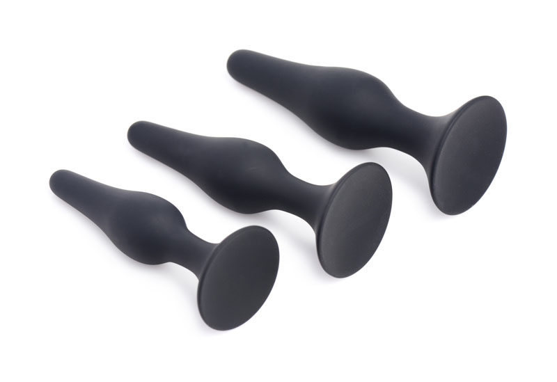 Triple Spire Tapered Silicone Anal Trainer Set - Image 3