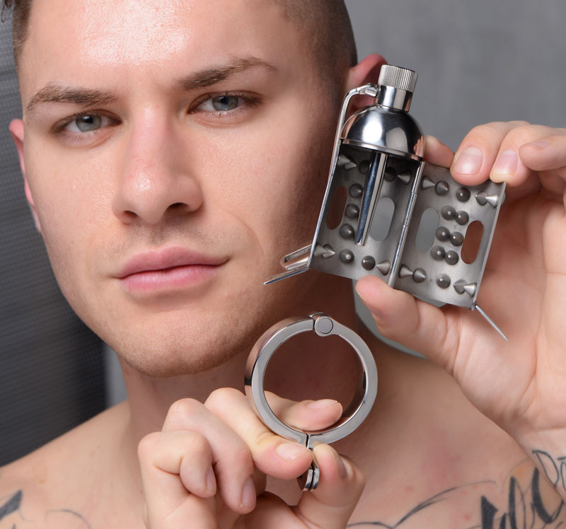 Spiked Chamber Chastity Cage - Image 2