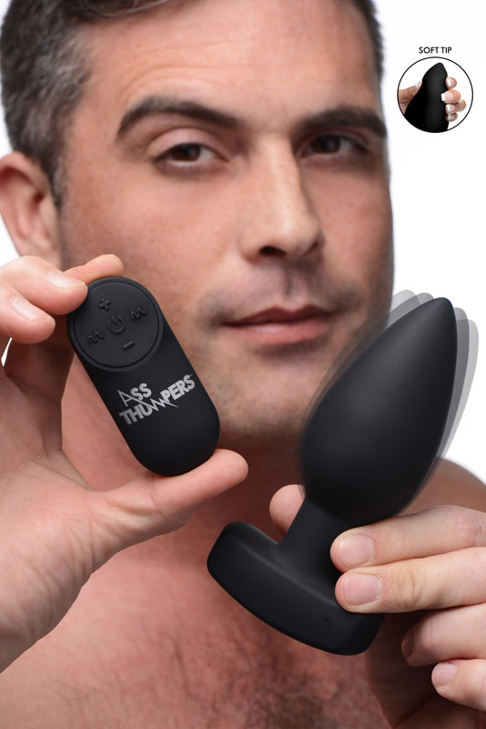 The Taper 10X Smooth Silicone Remote Control Vibrating Butt Plug - Image 2