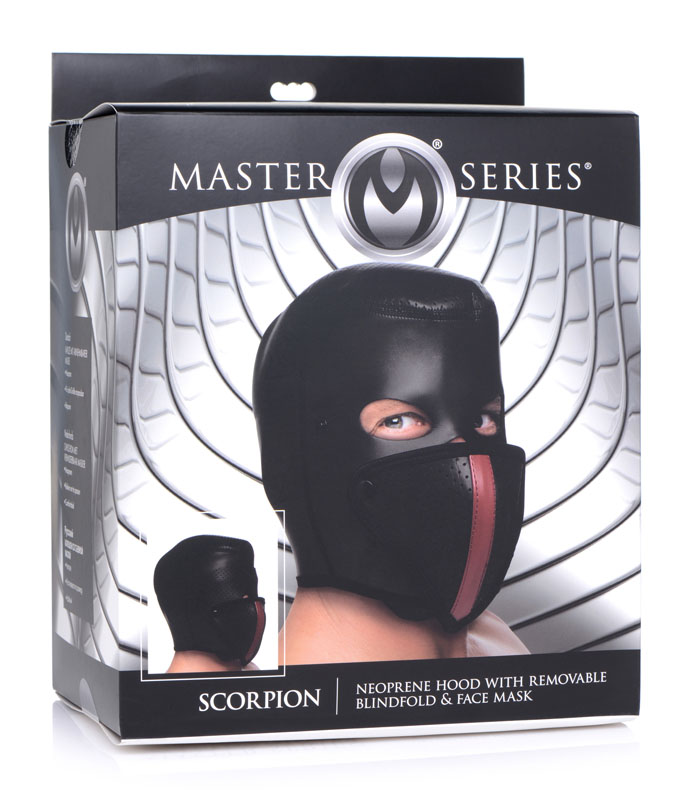 Scorpion Hood With Removable Blindfold and Face Mask - Image 7
