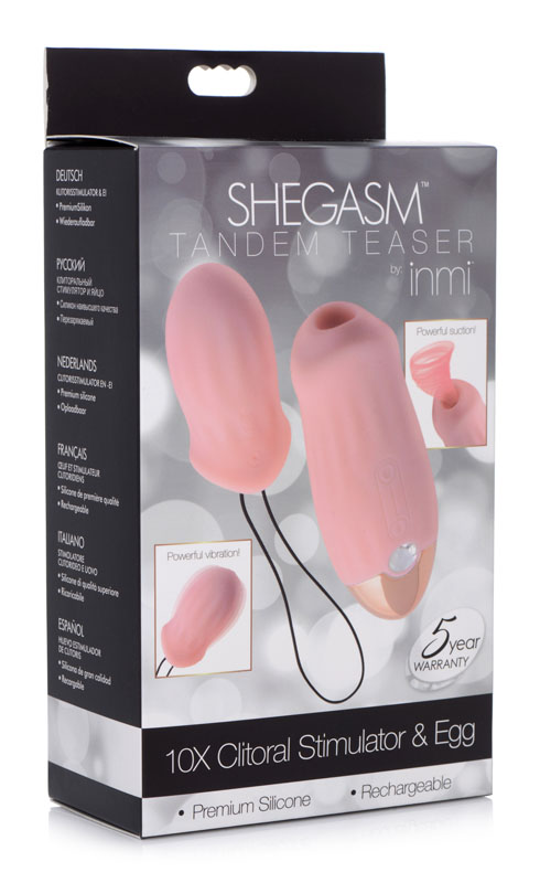 Shegasm Tandem Teaser 10X Clitoral Stimulator with bonus Egg Vibe - Image 6