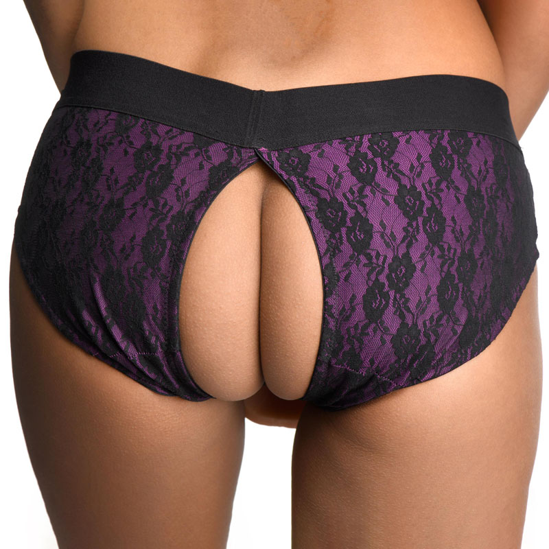 Lace Envy Crotchless Panty Harness - S-M - Image 3