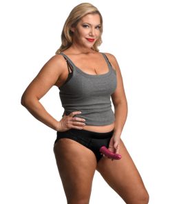 Lace Envy Black Crotchless Panty Harness - 2XL