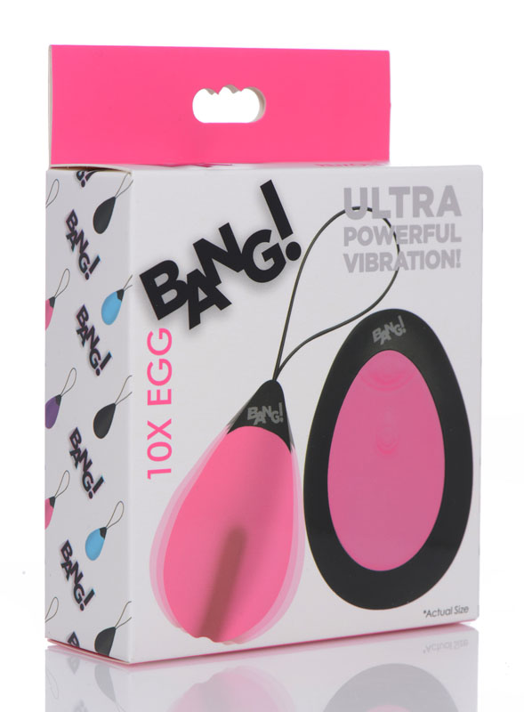 10X Silicone Vibrating Egg - Pink - Image 5