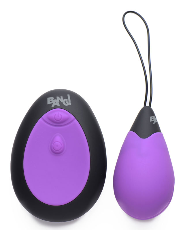 10X Silicone Vibrating Egg - Purple - Image 2