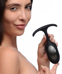 Premium Silicone Weighted Anal Plug - Large