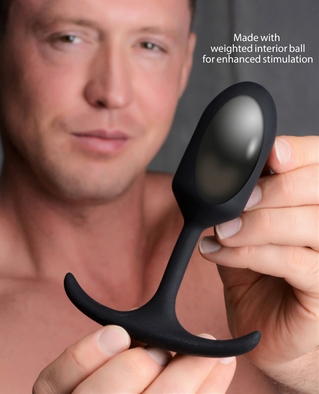 Premium Silicone Weighted Anal Plug - Medium - Image 4