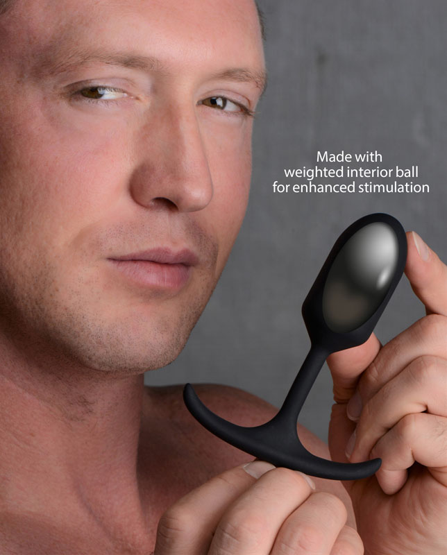 Premium Silicone Weighted Anal Plug - Small - Image 4