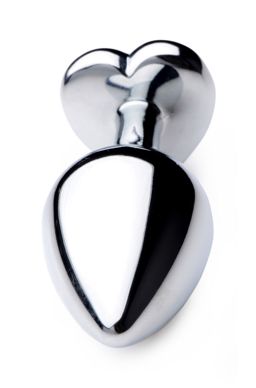 Black Heart Gem Anal Plug - Medium - Image 7