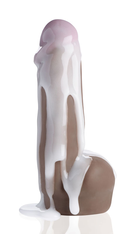 Dark Dual Density Squirting Dildo - 7 Inch - Image 5
