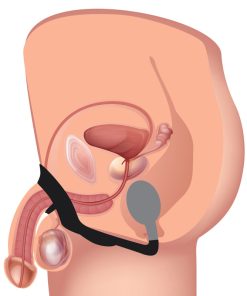 10X P-Bomb Silicone Cock and Ball Ring with Vibrating Anal Plug