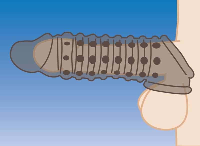 1.5 Inch Penis Enhancer Sleeve - Smoke - Image 2