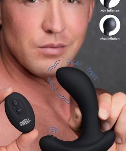 10X Inflatable and Vibrating Silicone Prostate Plug