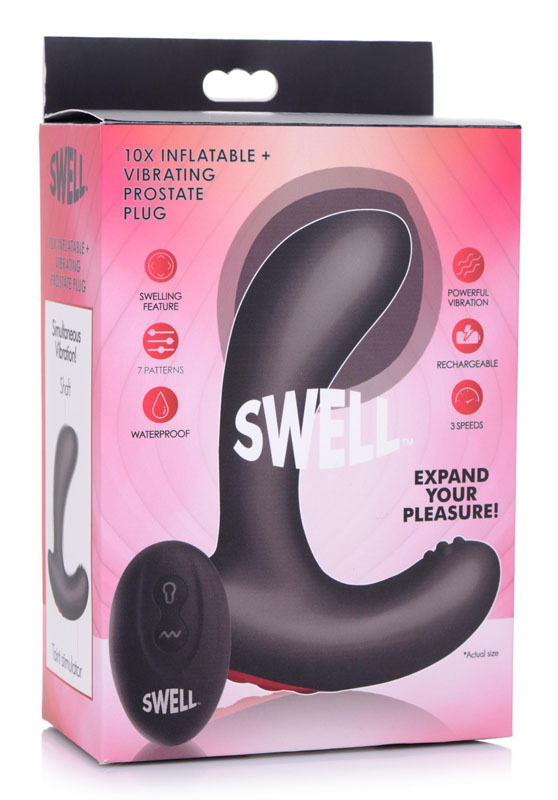 10X Inflatable and Vibrating Silicone Prostate Plug - Image 9