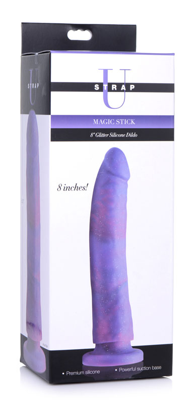 Magic Stick Glitter Silicone Dildo - 8 Inch - Image 8