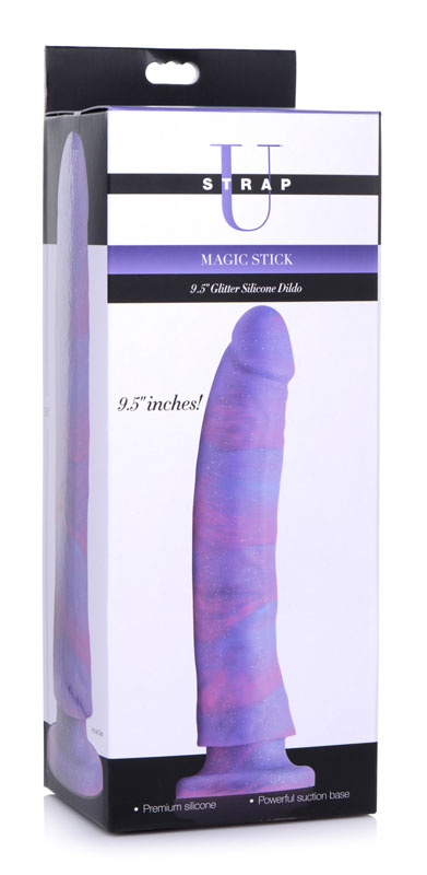 Magic Stick Glitter Silicone Dildo - 9.5 Inch - Image 8