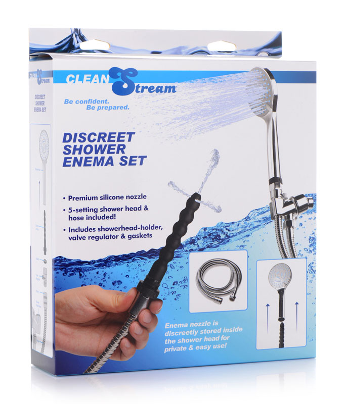 Discreet Silicone Shower Enema Set - Image 11