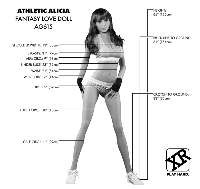 Athletic Alicia Fantasy Love Doll - Image 14