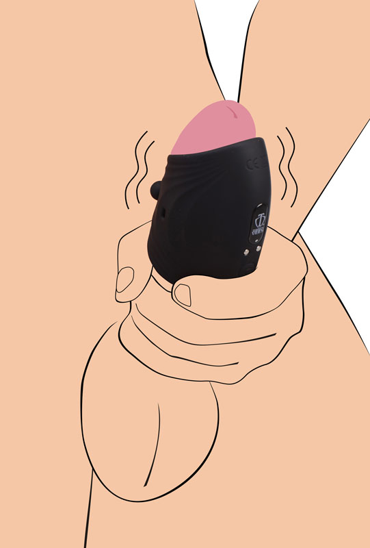 10X Pleasure Stroke Vibrating Silicone Penis Sleeve