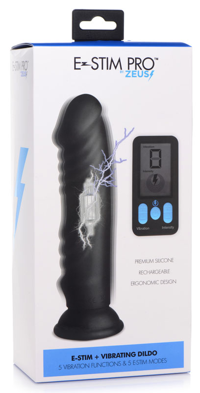 E-Stim Pro 5x Vibrating Dildo with Remote Control - Image 8