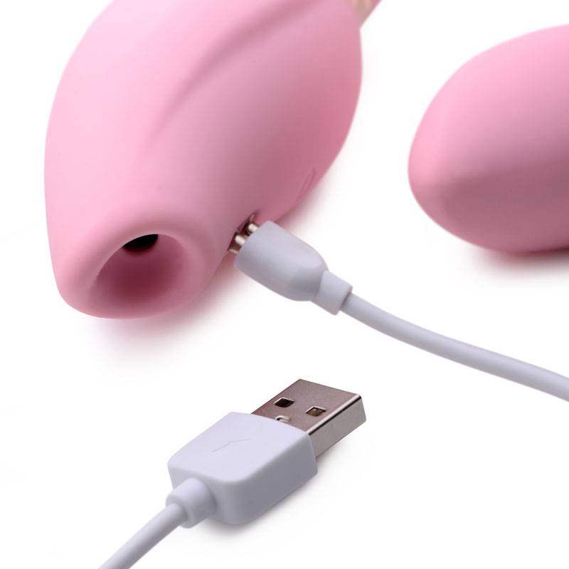 Shegasm 8X Tandem Plus Silicone Suction Clitoral Stimulator and Egg - Image 6