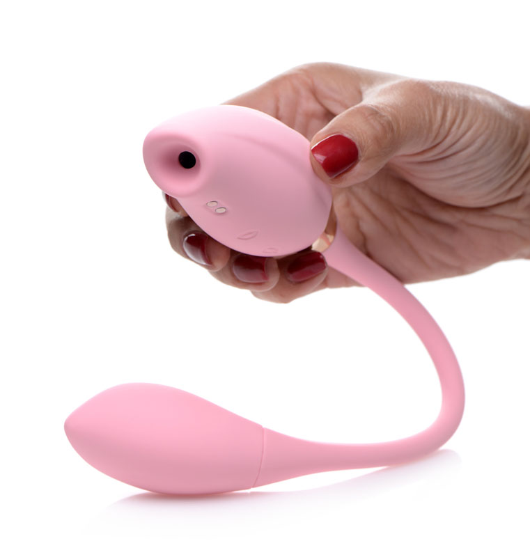 Shegasm 8X Tandem Plus Silicone Suction Clitoral Stimulator and Egg - Image 2