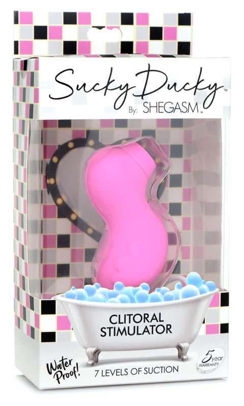 Sucky Ducky Silicone Clitoral Stimulator - Pink - Image 6