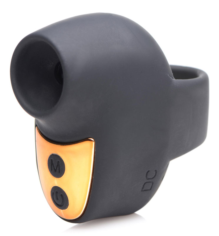 12X Mini Silicone Clit Stimulator - Black - Image 3