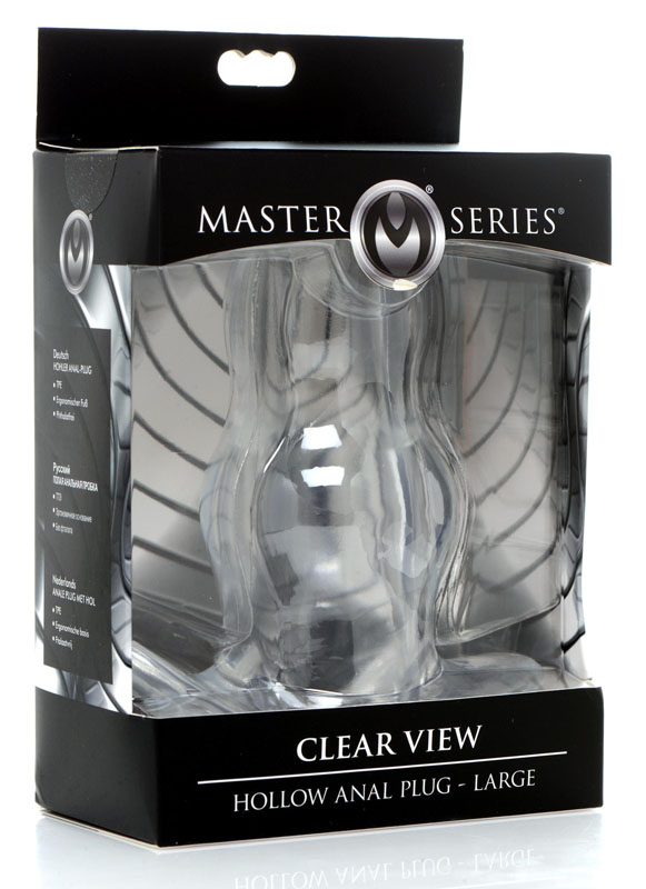 Clear View Hollow Anal Plug - Large - Image 4