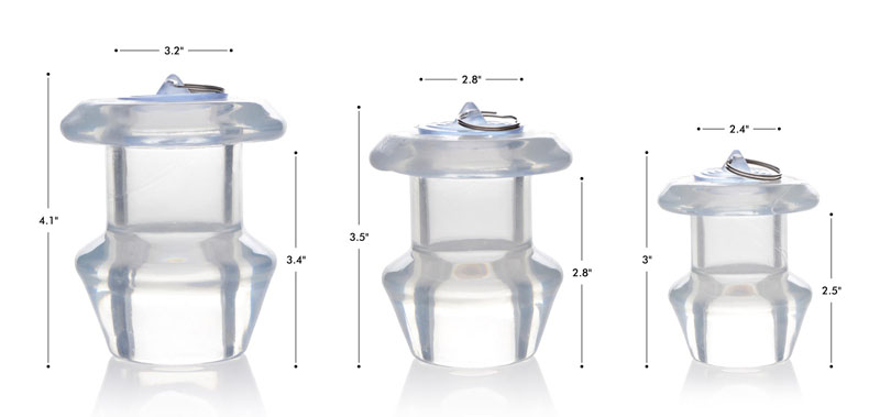 Ass Bung Clear Hollow Anal Dilator with Plug - Large - Image 10