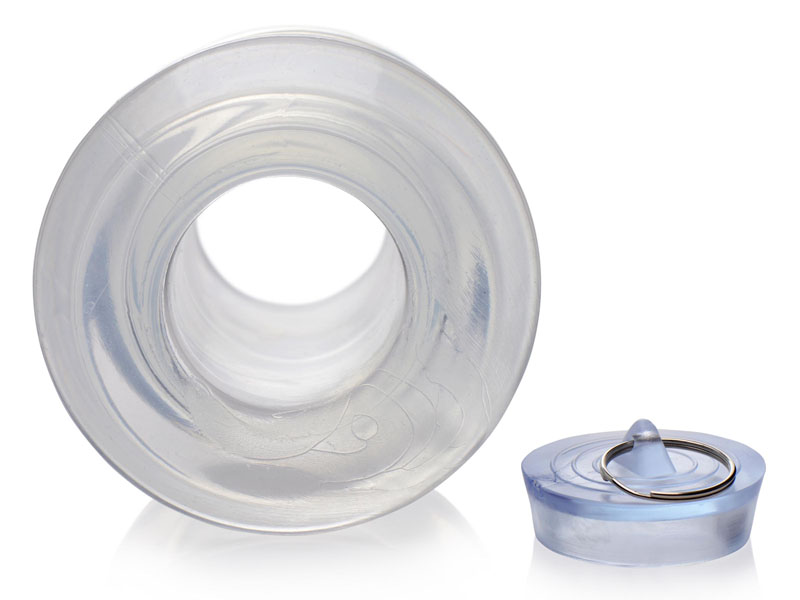 Ass Bung Clear Hollow Anal Dilator with Plug - XL - Image 9