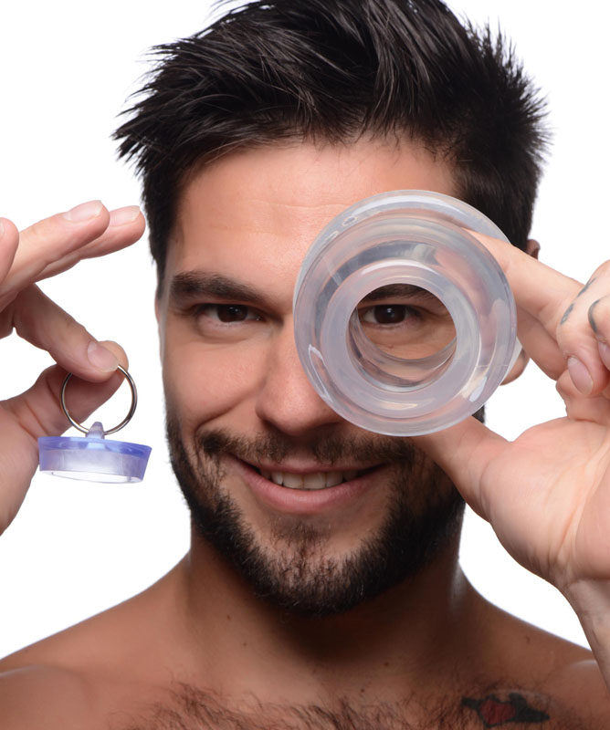 Ass Bung Clear Hollow Anal Dilator with Plug - XL - Image 2