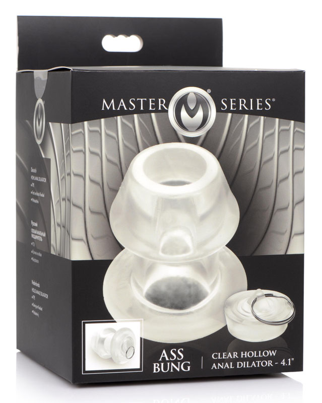 Ass Bung Clear Hollow Anal Dilator with Plug - XL - Image 11
