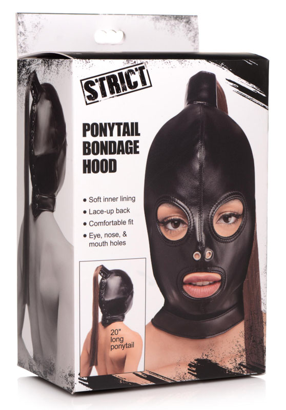 Ponytail Bondage Hood - Image 4